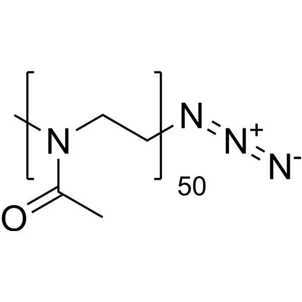 Me-PMeOx(50)-N3 (MW 4.3kDa) Chemical Structure