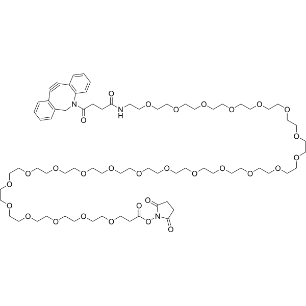 DBCO-PEG24-NHS ester Chemical Structure