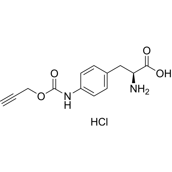 H-L-Phe(4-NH-Poc)-OH hydrochloride Chemical Structure