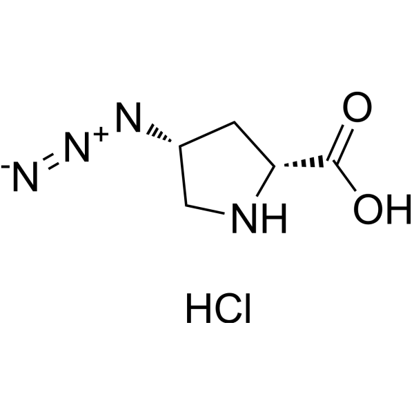 (2R,4R)-H-D-Pro(4-N3)-OH hydrochloride Chemical Structure