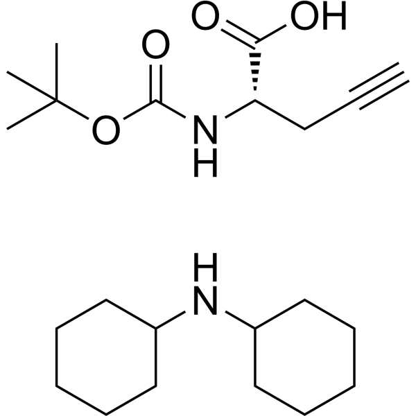 Boc-L-Pra-OH (DCHA) Chemical Structure