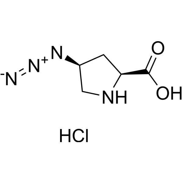 (2S,4S)-H-L-Pro(4-N3)-OH hydrochloride Chemical Structure