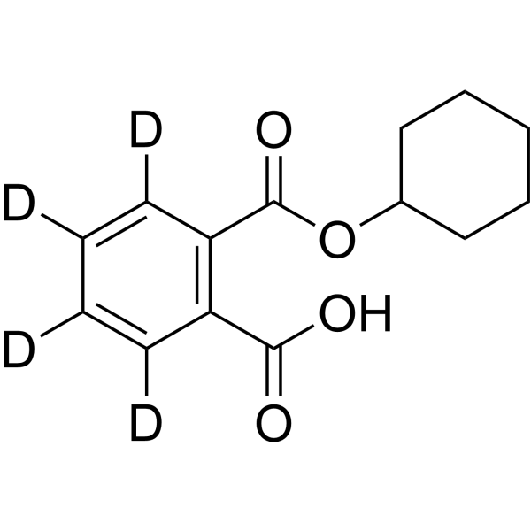 Mono-Cyclohexyl Phthalate-3,4,5,6-d<sub>4</sub> Chemical Structure