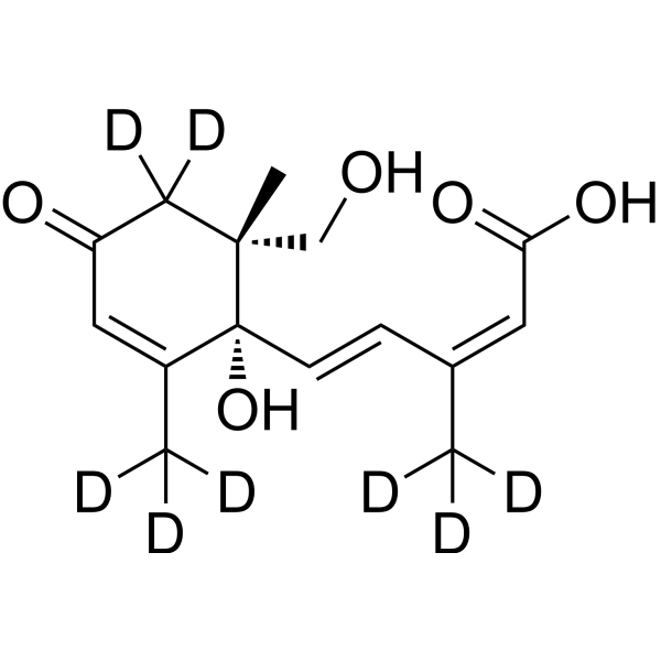 8′-Hydroxy ABA-d<sub>8</sub> Chemical Structure