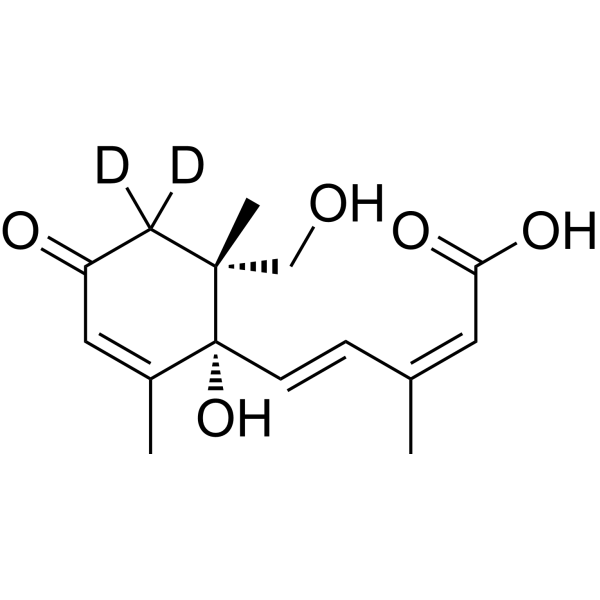 8′-Hydroxy ABA-d<sub>2</sub> Chemical Structure