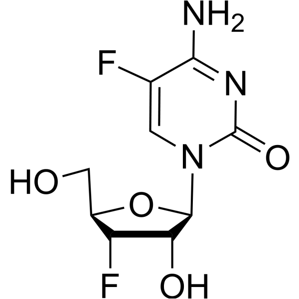 3’-Deoxy-3’,5-difluorocytidine Chemical Structure