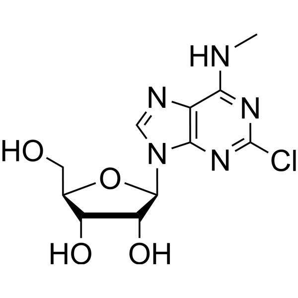 2-Chloro-N6,N6-dimethyladenosine Chemical Structure