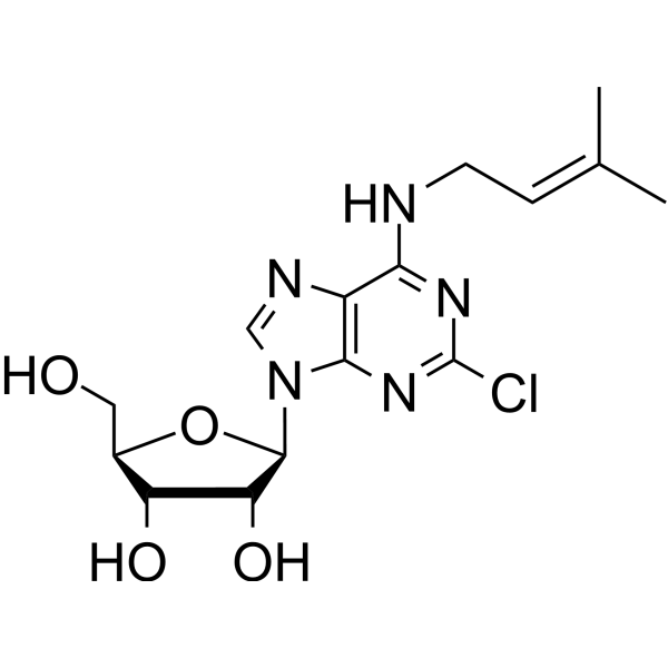 2-Chloro-N6-iso-pentenyladenosine Chemical Structure