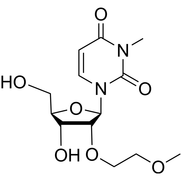 N3-Methyl-2’-O-(2-methoxyethyl)uridine Chemical Structure