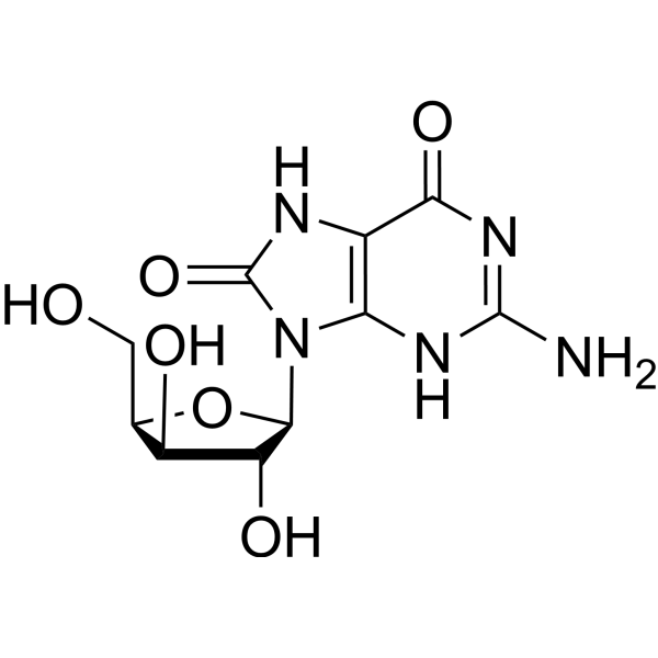 8-Hydroxy-xyloguanosine Chemical Structure