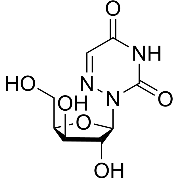 1,2,4-Triazine-3,5-dione 2-β-D-xylopyranoside Chemical Structure