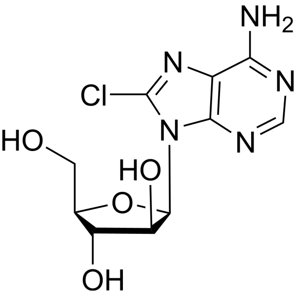 8-Chloro-arabinoadenosine Chemical Structure
