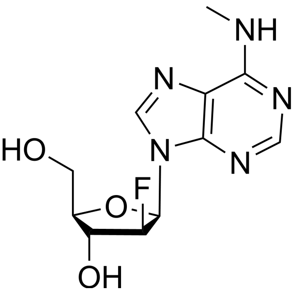 2’-Fluoro-2’-deoxy-N6-methylarabinoadenosine Chemical Structure