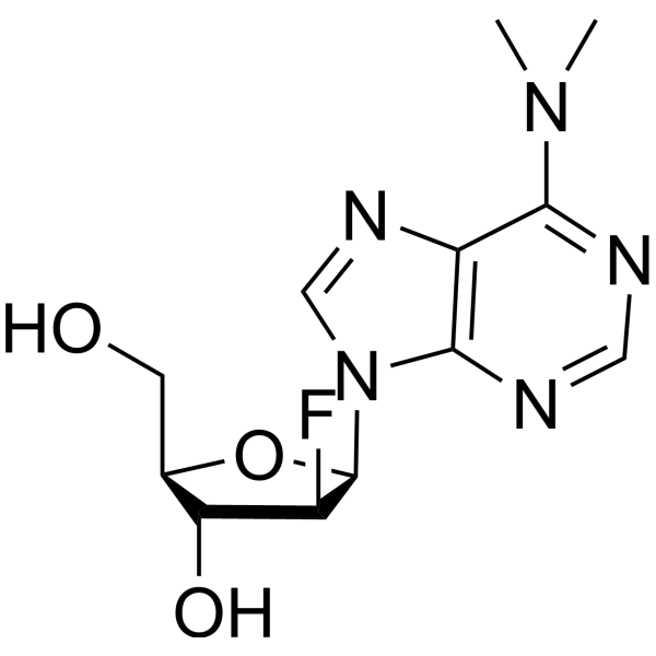 2’-Fluoro-2’-deoxy-N6,N6-dimethylarabinoadenosine Chemical Structure