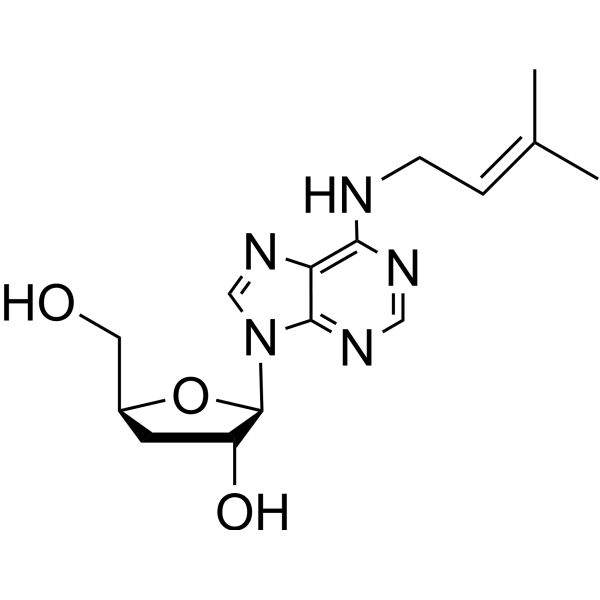 3’-Deoxy-N6-isopentenyl adenosine Chemical Structure