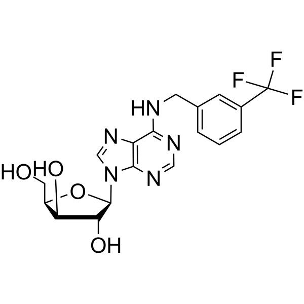 1-(β-D-Xylofuranosyl)-N6-(m-trifluoromethylbenzyl)adenine Chemical Structure