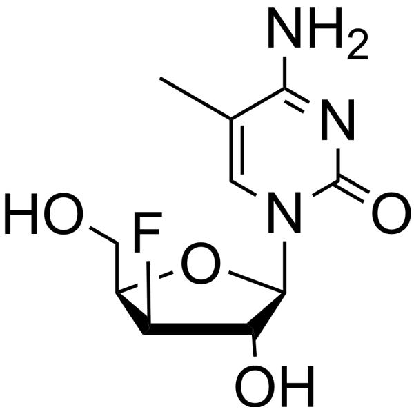 3’-Deoxy-3’-fluoro-xylo-5-methylcytidine Chemical Structure