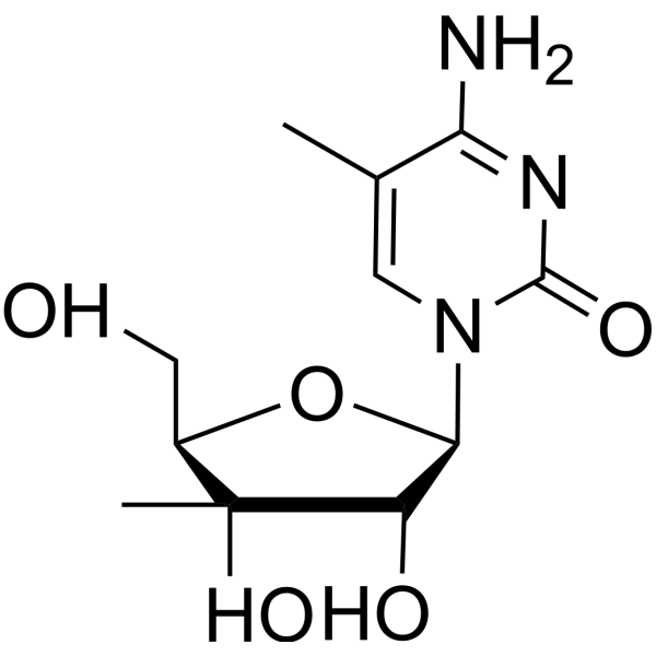 3’-Beta-C-Methyl-5-methylcytidine Chemical Structure