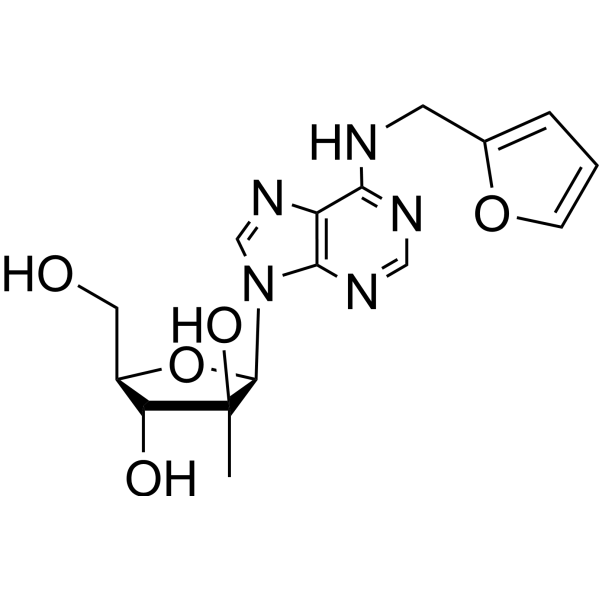 N6-Furfuryl-2’-C-methyladenosine Chemical Structure