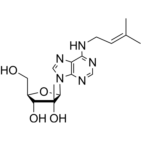 N6-Isopentenyl-2’-C-methyladenosine Chemical Structure