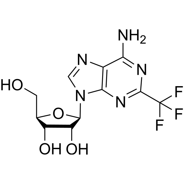 2-Trifluoromethyl adenosine Chemical Structure