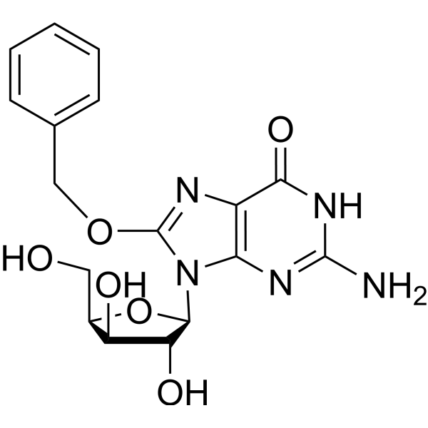8-Benzyloxy-9-(β-D-xylofuranosyl)guanine Chemical Structure