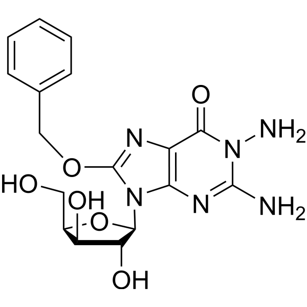 1-Amino-8-benzyloxy-9-(β-D-xylofuranosyl)guanine Chemical Structure