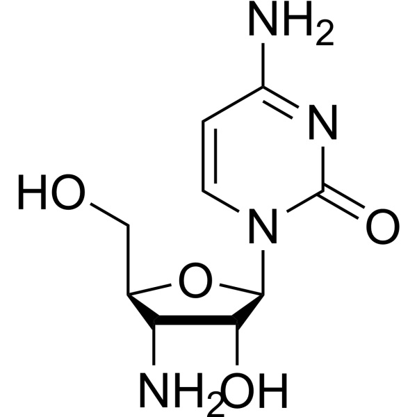 3’-Amino-3’-deoxycytidine Chemical Structure