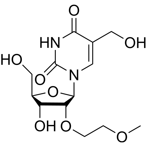 5-Hydroxymethyl-2’-O-(2-methoxyethyl)uridine Chemical Structure