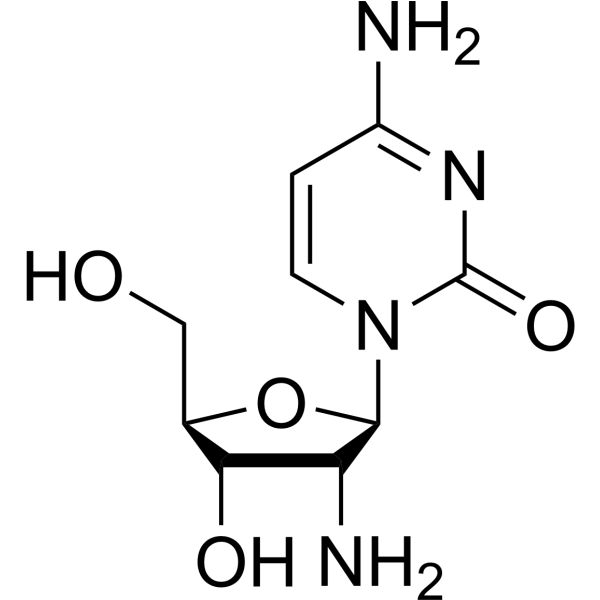 2′-Amino-2′-deoxycytidine Chemical Structure