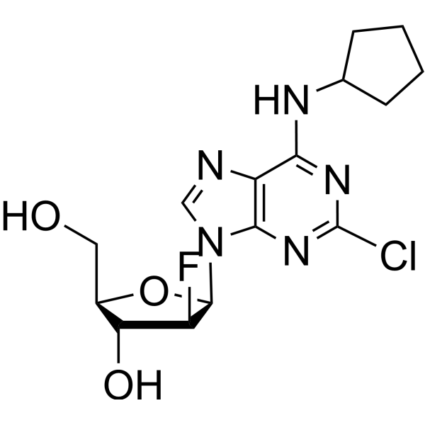 2-Chloro-N6-cyclopentyl-2’-deoxy-2’-fluoro-beta-D-arabinoadenosine