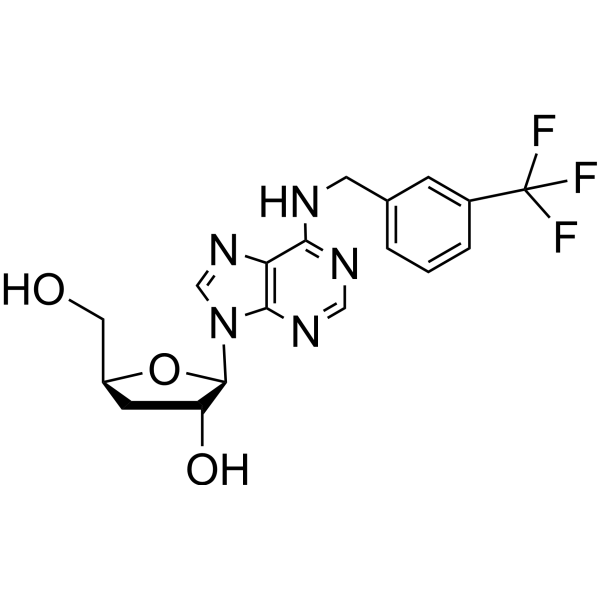 N6-(3-Trifluoromethylbenzyl)-3’-deoxyadenosine Chemical Structure