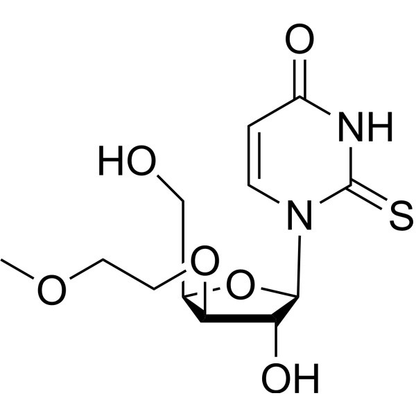3’-O-(2-Methoxyethyl)-2-thiouridine Chemical Structure