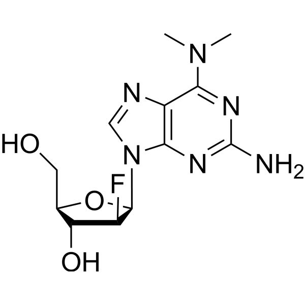 2-Amino-N<em>6</em>,N<em>6</em>-<em>dimethyl</em>-2’-deoxy-2’-fluoro-beta-D-arabino-adenosine
