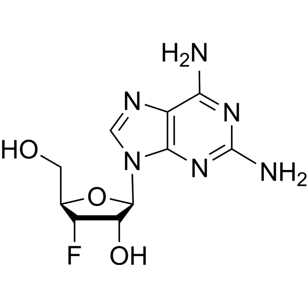2-Amino-3’-deoxy-3’-fluoroadenosine Chemical Structure