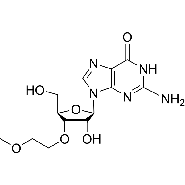 3’-O-(2-Methoxyethyl)guanosine Chemical Structure