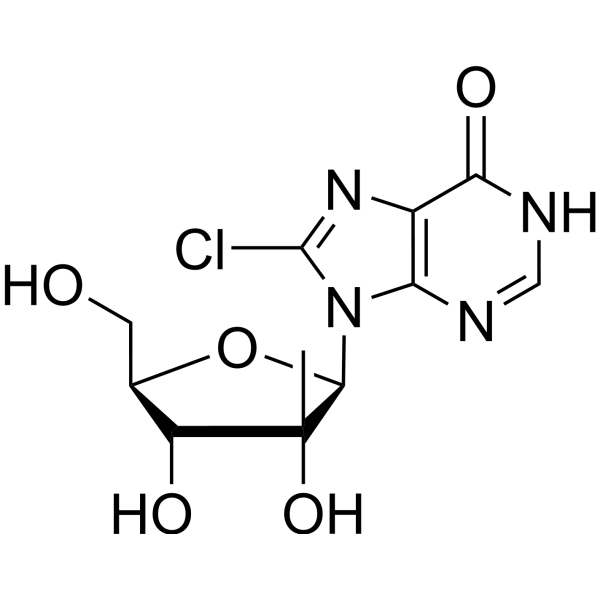 8-Chloro-2’-beta-C-methyl inosine Chemical Structure