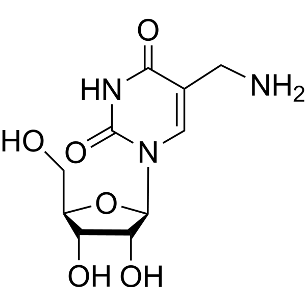 5-(Aminomethyl)uridine Chemical Structure