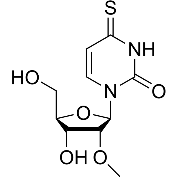 2’-O-Methyl-4-thiouridine Chemical Structure
