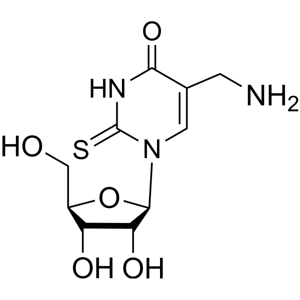 5-(Aminomethyl)-2-thiouridine Chemical Structure