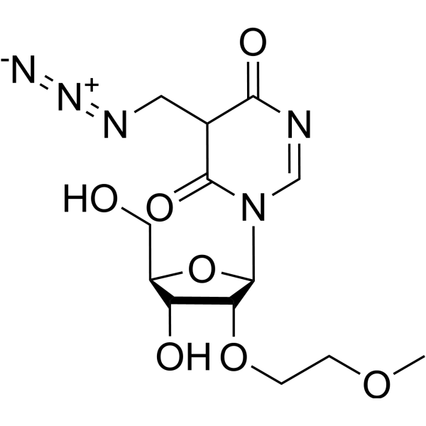 5-(Azidomethyl)-2’-O-(2-methoxyethyl)uridine Chemical Structure
