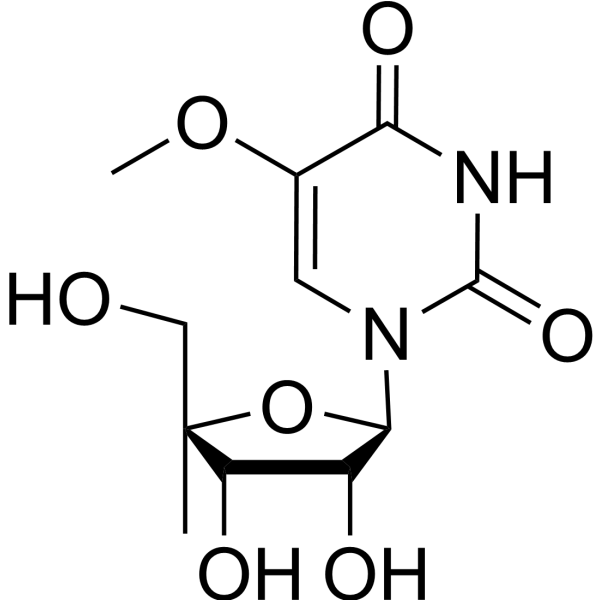 4’-C-Methyl-5-methoxyuridine Chemical Structure