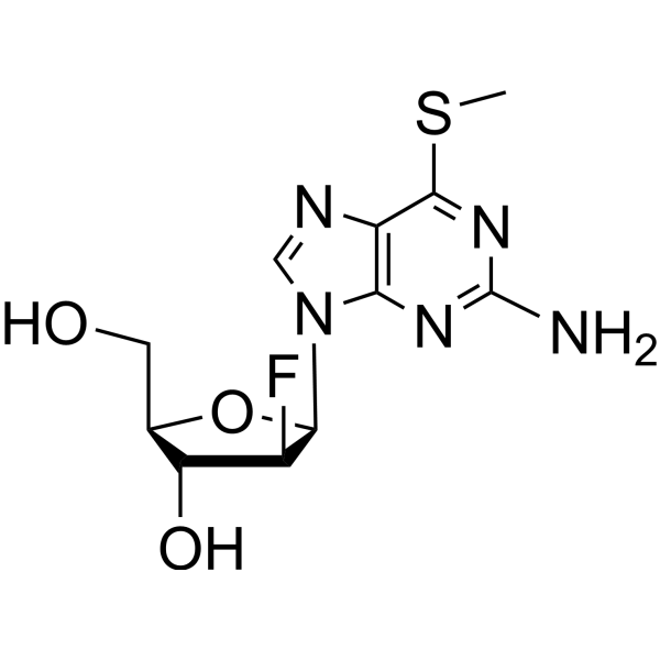 2’-Deoxy-2’-fluoro-6-S-Methyl-6-thio-ara-guanosine Chemical Structure