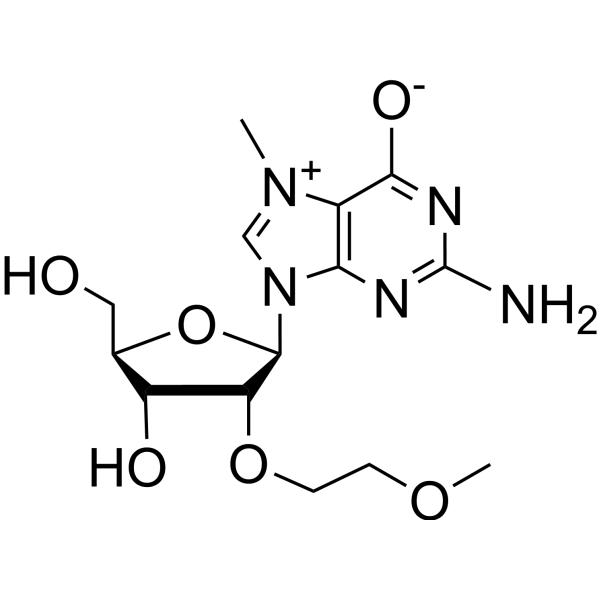 N7-Methyl-2’-O-(2-methoxyethyl) guanosine Chemical Structure