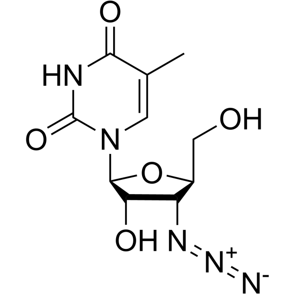 3’-Azido-3’-deoxy-5-methyl-beta-L-uridine Chemical Structure
