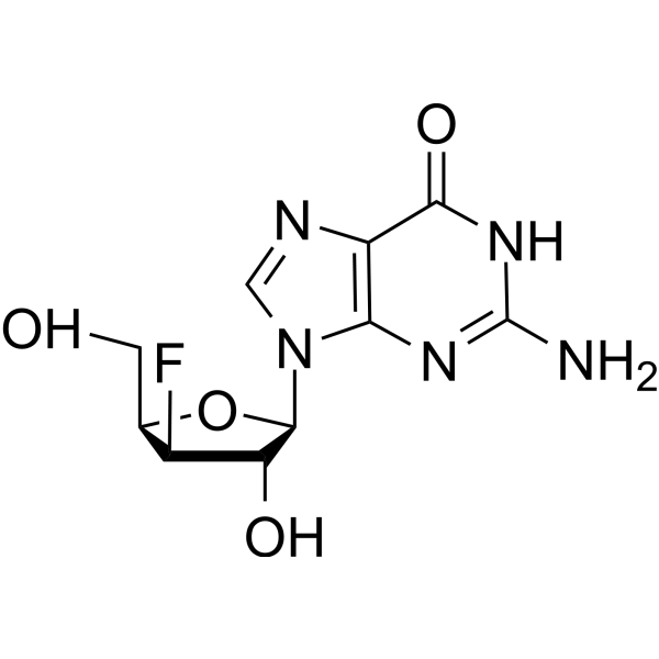 3’-Deoxy-3’-fluoro-xyloguanosine Chemical Structure