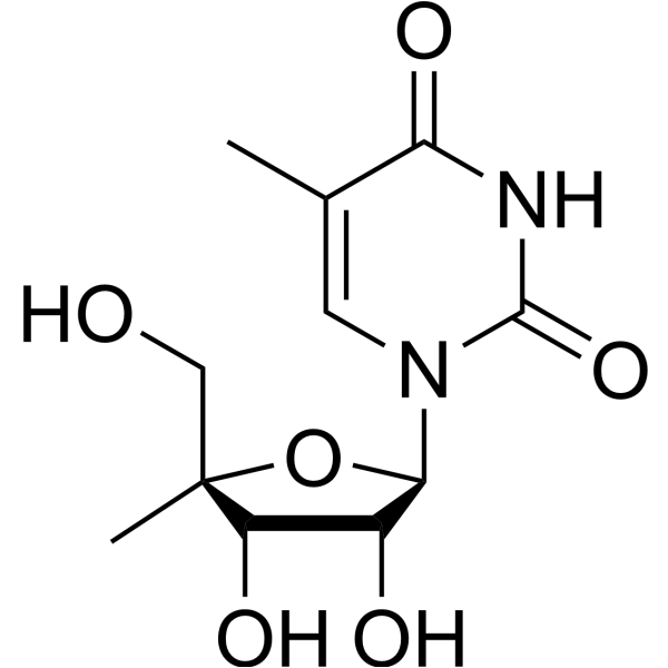 4’-Methyl-5-methyluridine Chemical Structure