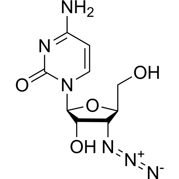 3’-Azido-3’-deoxy-beta-L-cytidine Chemical Structure