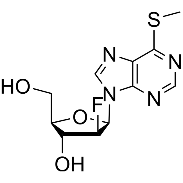 2’-Deoxy-2’-fluoro-6-S-methyl-6-thio-arabino-inosine Chemical Structure