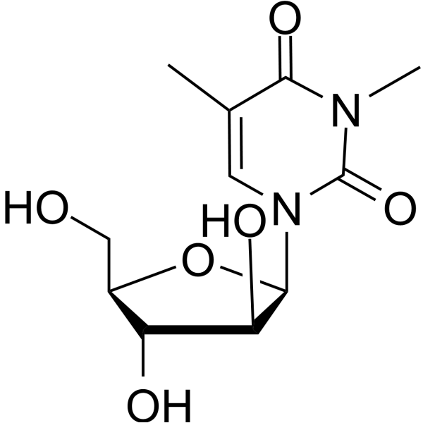 N1-Methyl-5-methyl ara-uridine Chemical Structure